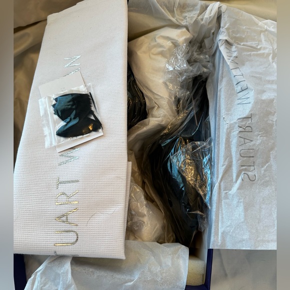 Stuart Weitzman black flats with studs & feathers. Gorgeous shoe! - Picture 2 of 6